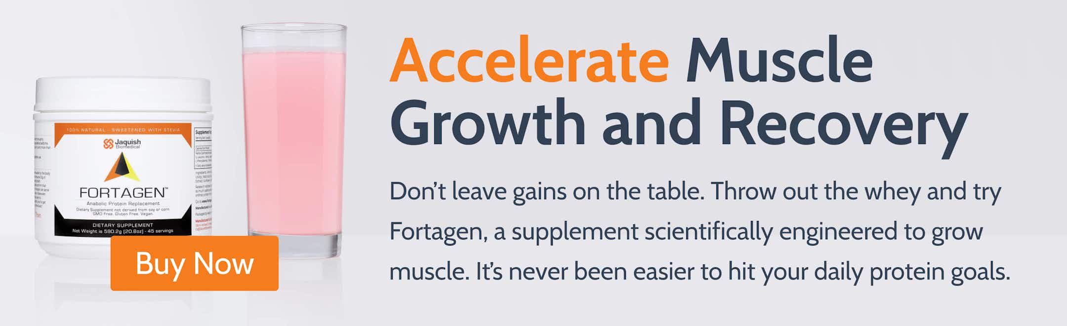 Fortagen with pink cup banner