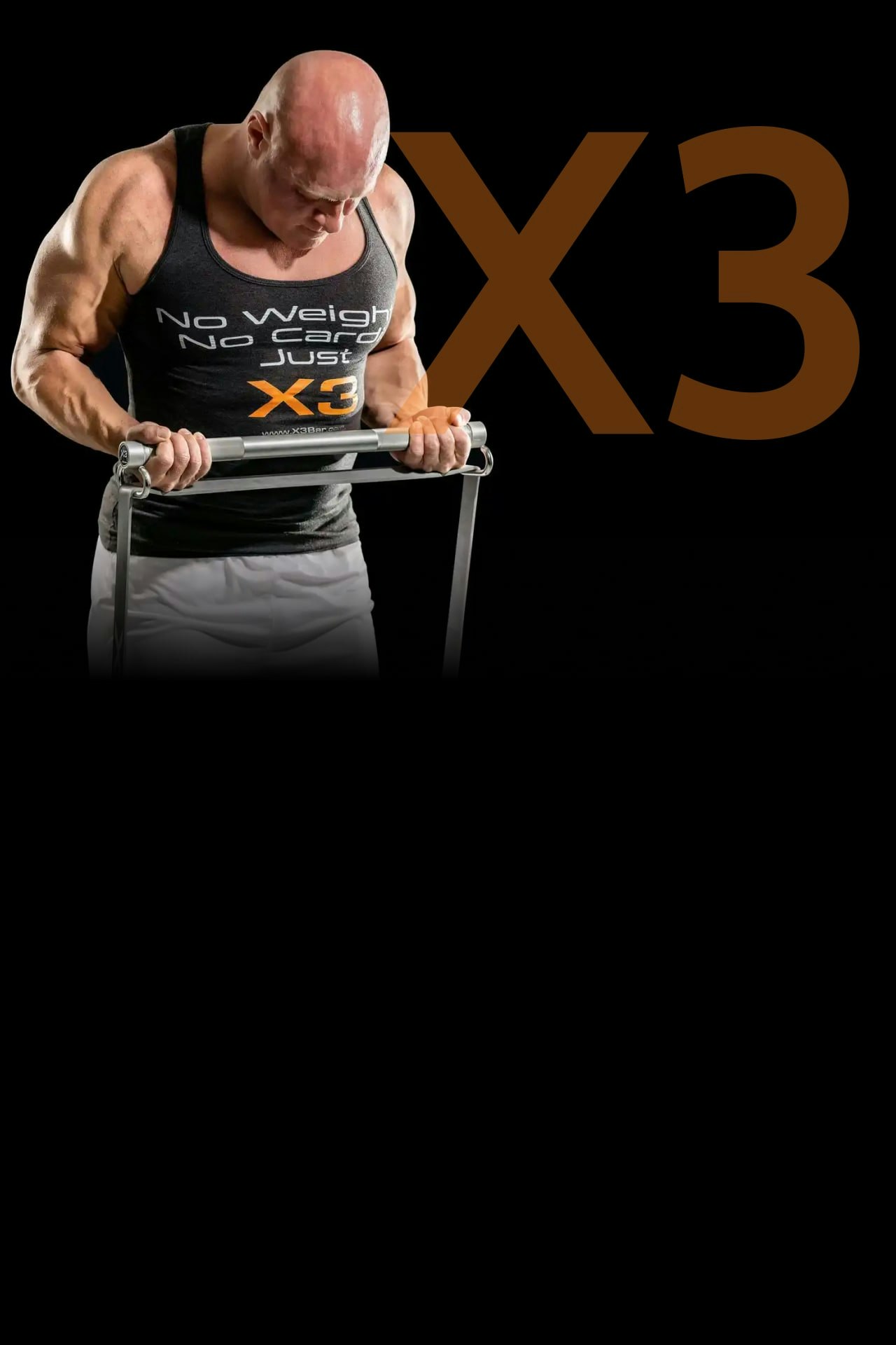 Doctor Jaquish doing bicep curls with X3 Bar