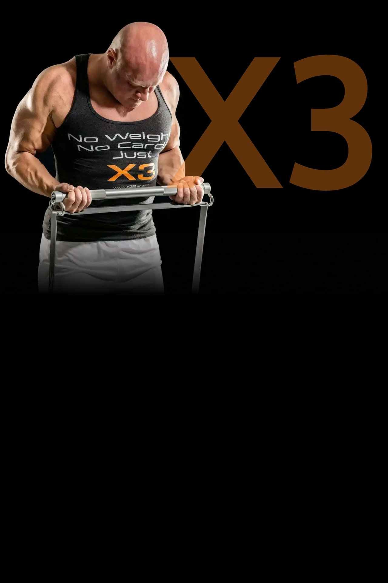 Doctor Jaquish doing bicep curls with X3 Bar