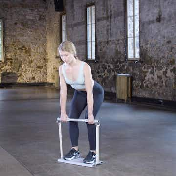 Deadlift Using X3 bar resistance band workout system