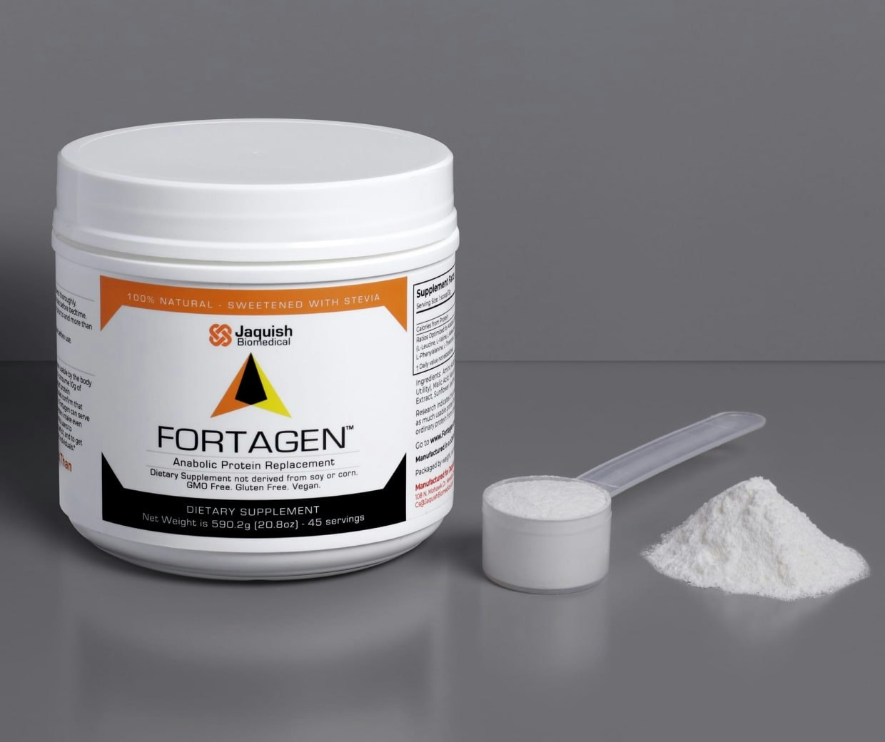 Protein usability of Fortagen with percentage