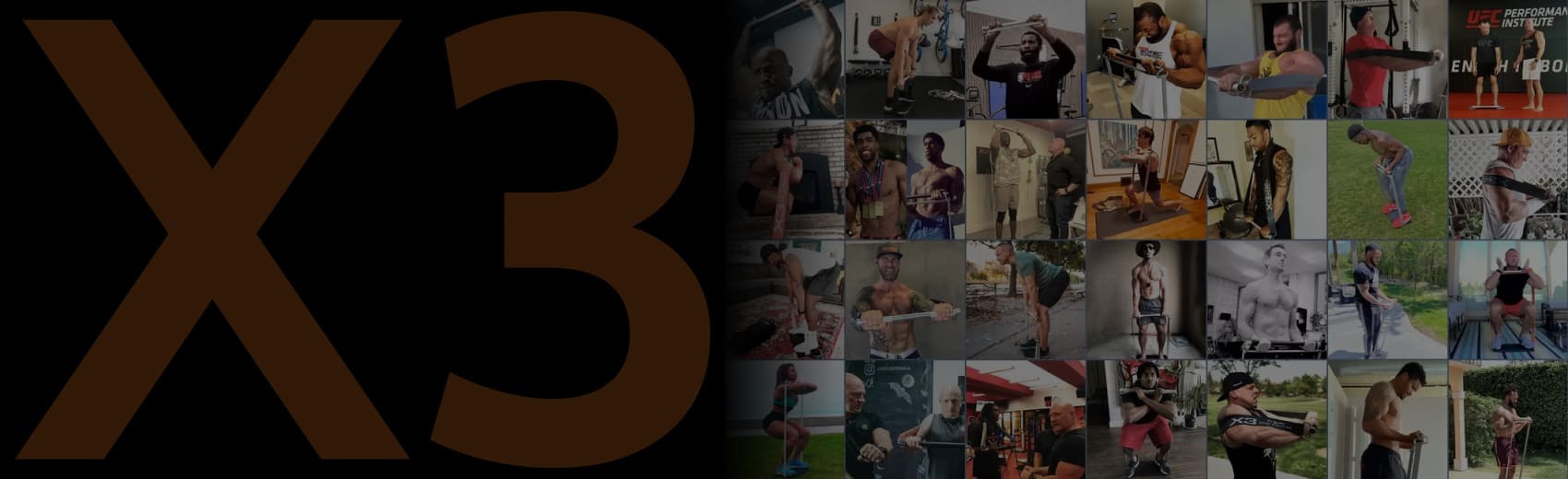 X3 trusted by professional athletes banner