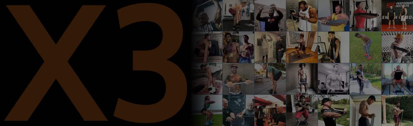 X3 trusted by professional athletes banner