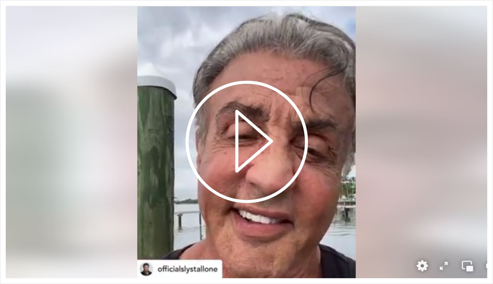 Stallone video placeholder