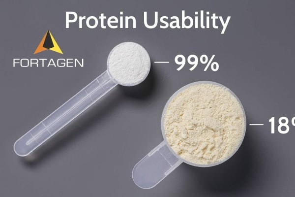 Fortagen is 5x More Efficient Than Standard Protein Sources