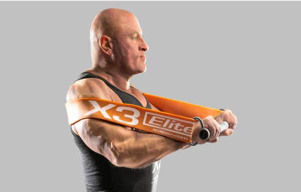 Dr. Jaquish doing a chest press