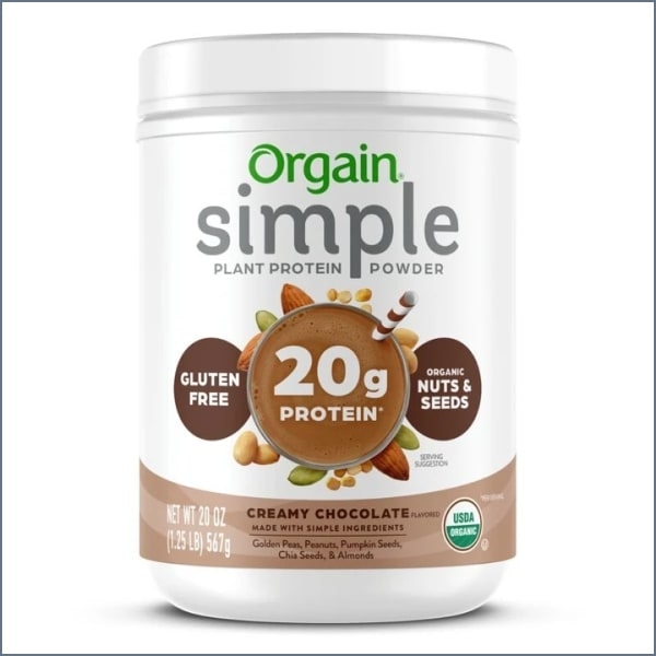Orgain Simple Organic Plant Protein Powder