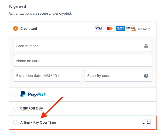 Select Affirm