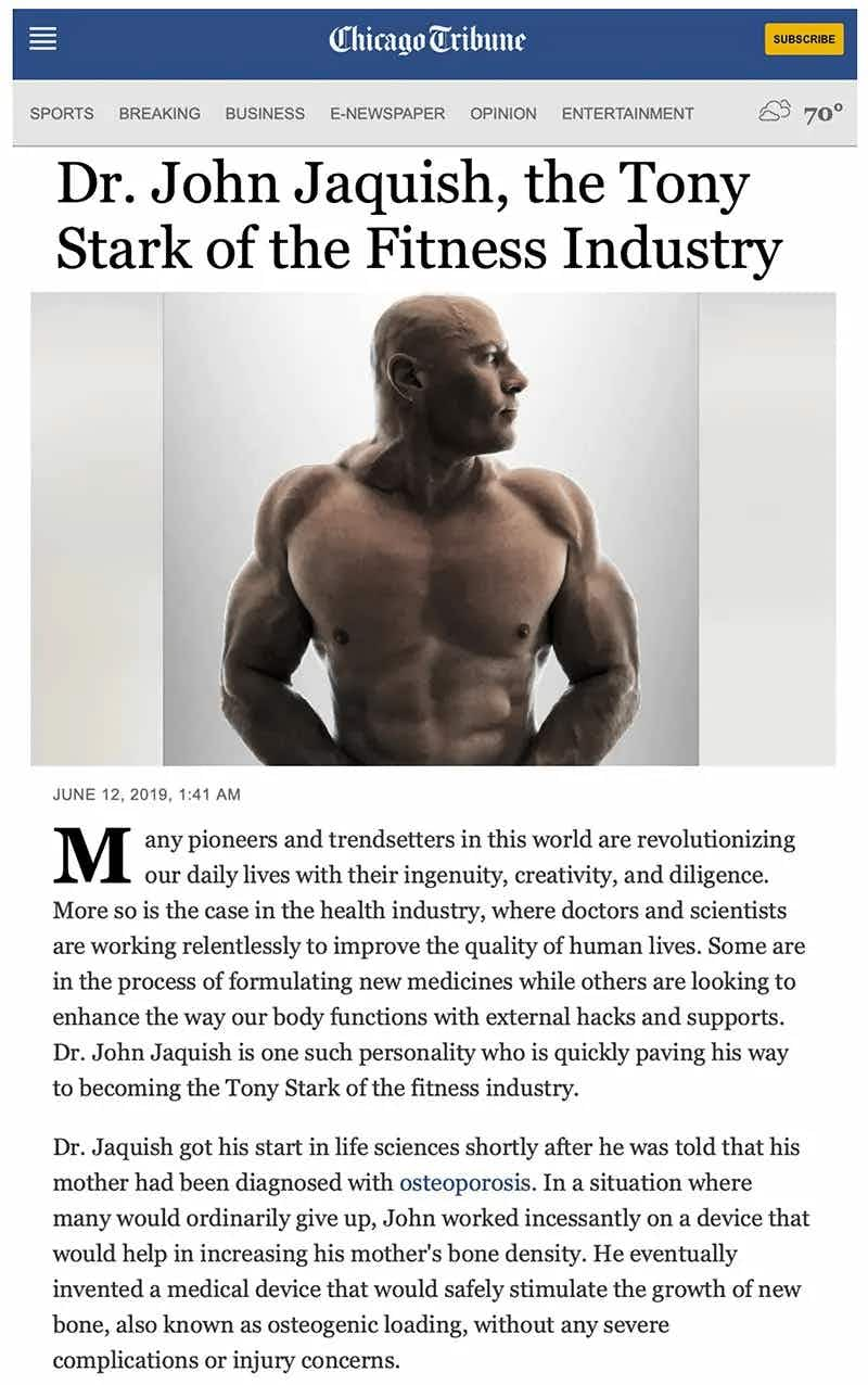 Dr. John Jaquish, the Tony Stark of the Fitness Industry