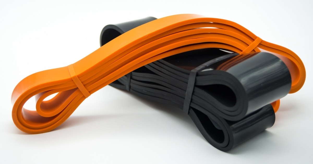 Orange and Black Resistance Bands