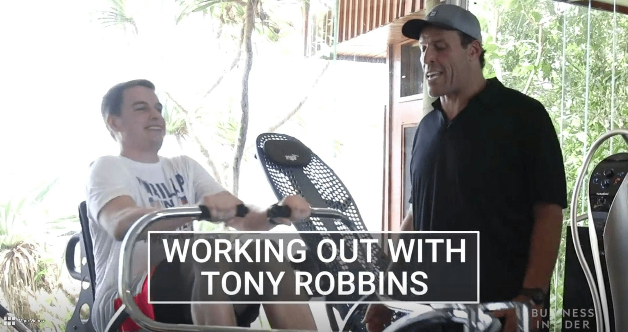 Tony Robbins' workout routine is just 15 minutes long, but it's absolutely grueling and involves a 'torture machine'