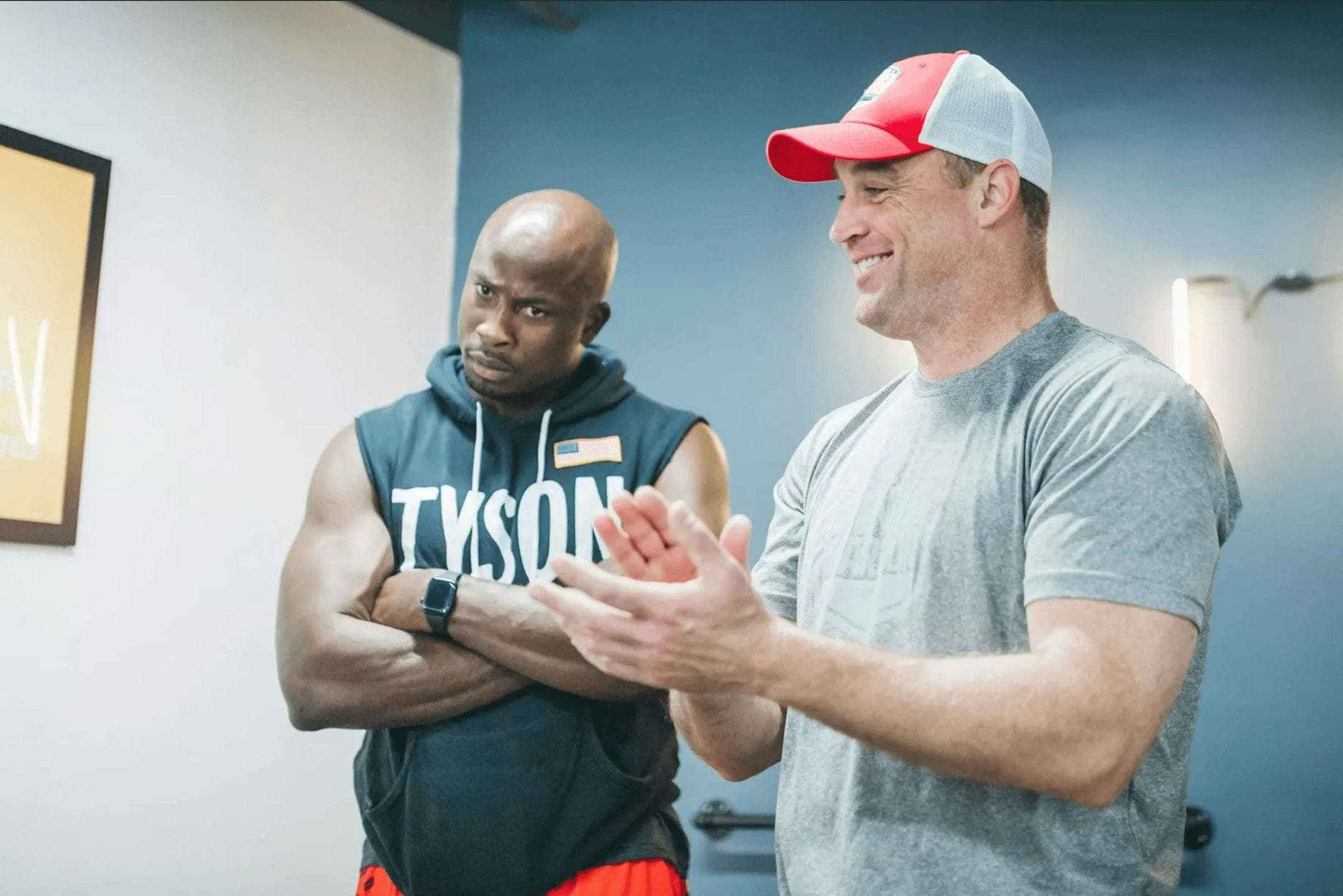 Even this intense workout can’t stop the Ninjas and hosts from keeping it fun