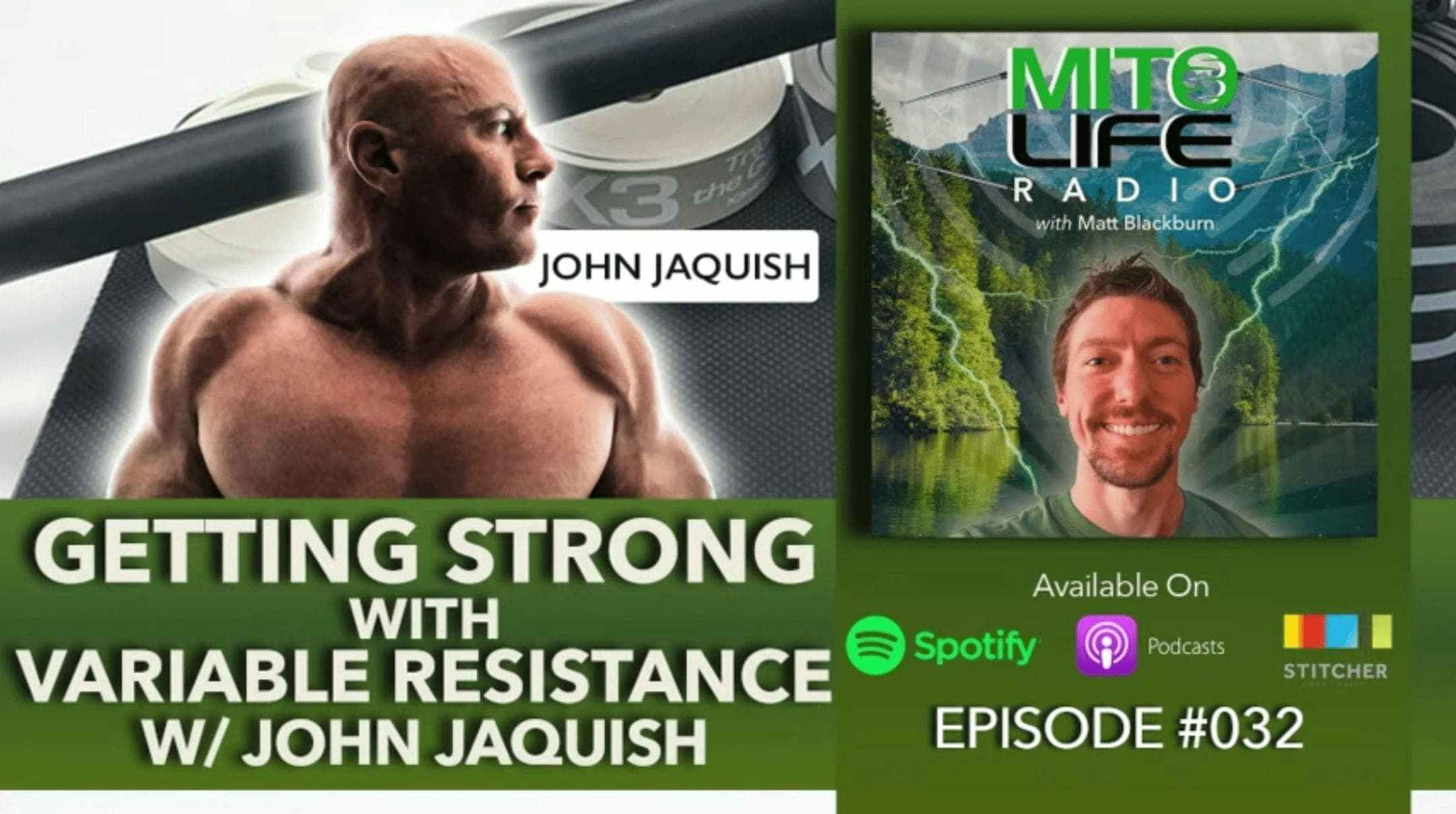 Getting Strong with Variable Resistance w/ Dr. John Jaquish | Mitolife Radio Ep. #032