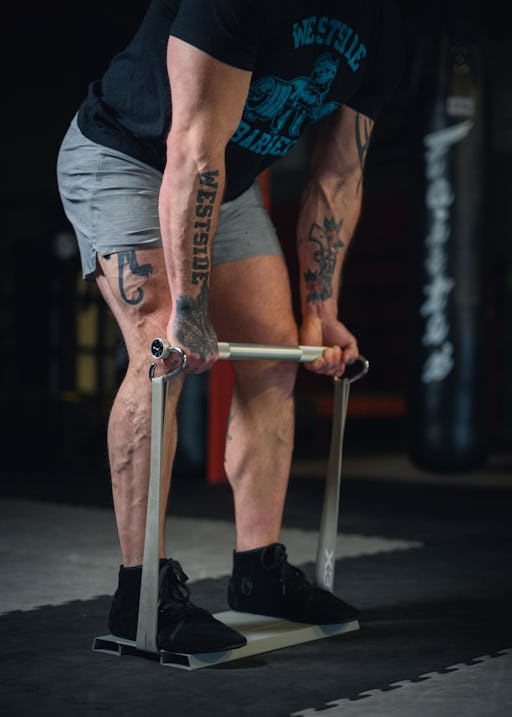 Craig performing an X3 bicep curl