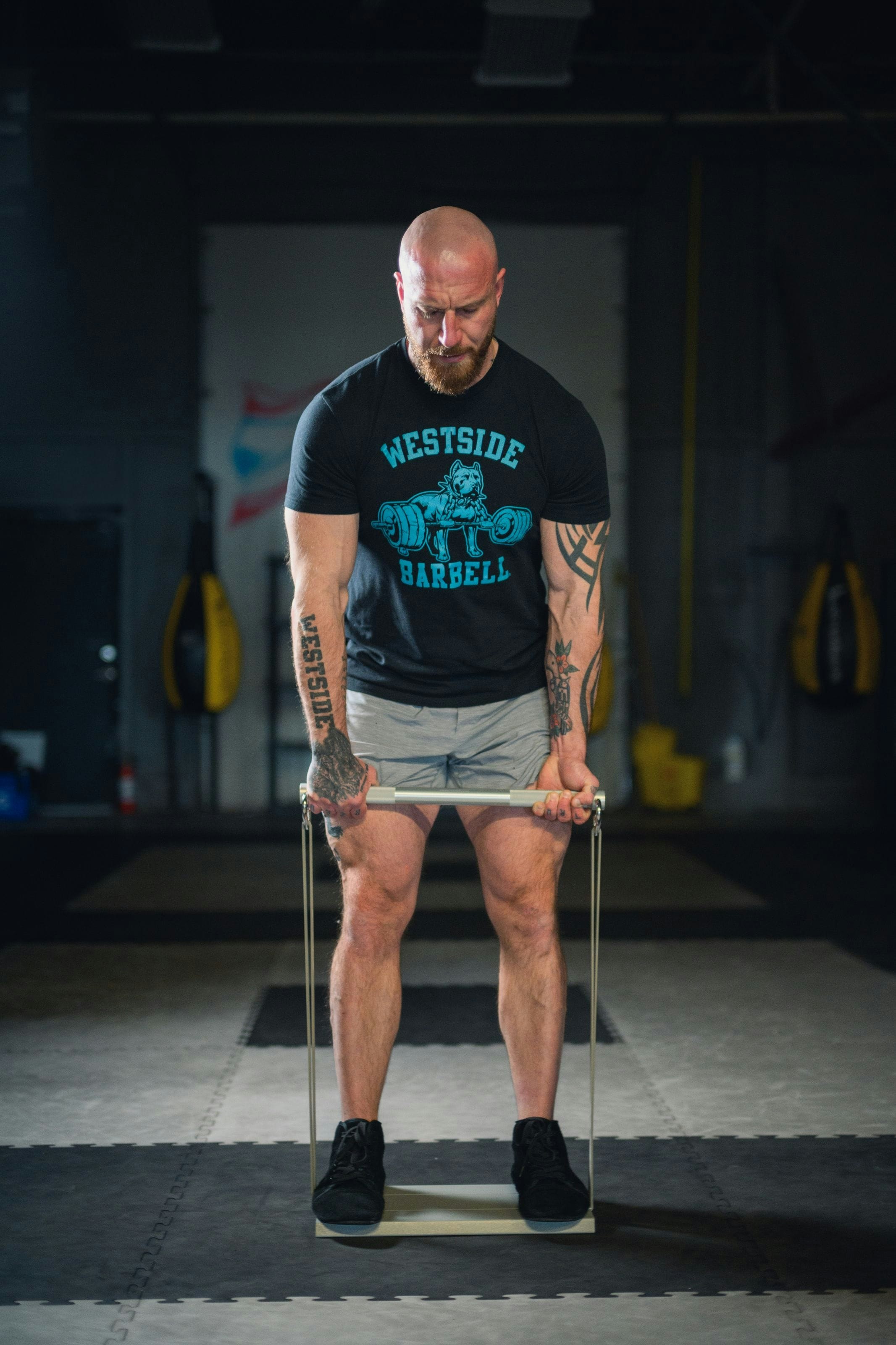 Craig performing an X3 bicep curl
